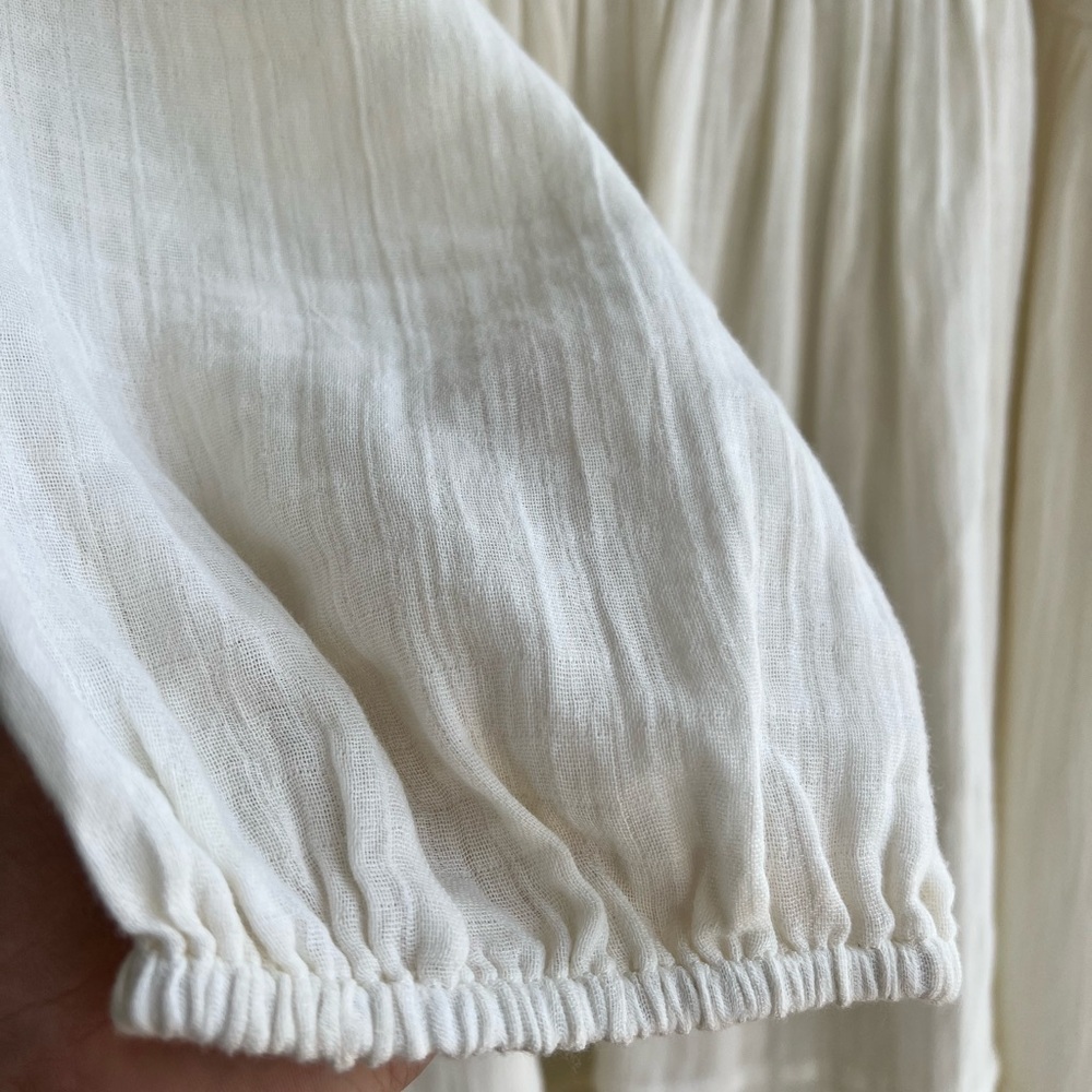 NEW Sanctuary XL White Cotton Peasant Dress Boho Festival Lightweight - Picture 10 of 10